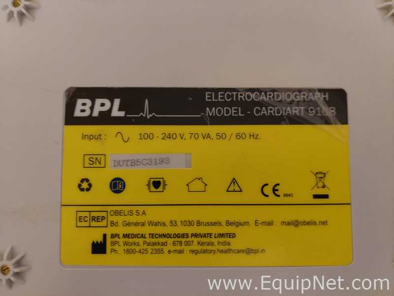 lote de  9 Eletrocardiograma BPL Brubek BV 9108