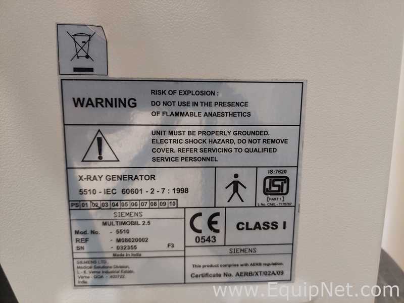 Siemens Multimobil 2.5 5510 X-Ray Machine
