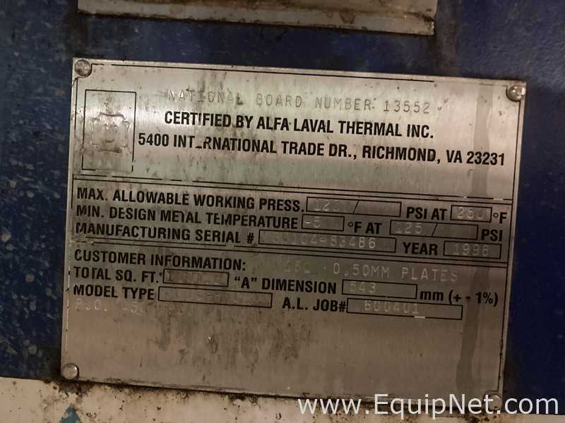 Alfa Laval M15-BFG 1207.2 Plate And Frame Heat Exchanger  E-4708B