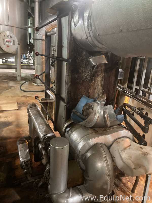 Alfa Laval Stainless Steel Plate And Frame Heat Exchanger Approximately 1000 Sq. Ft. E-4707