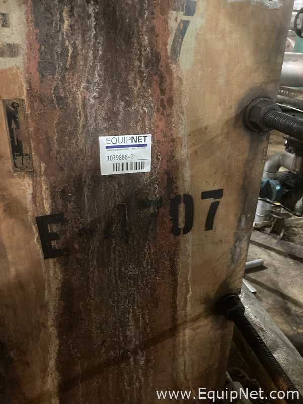 Alfa Laval Stainless Steel Plate And Frame Heat Exchanger Approximately 1000 Sq. Ft. E-4707