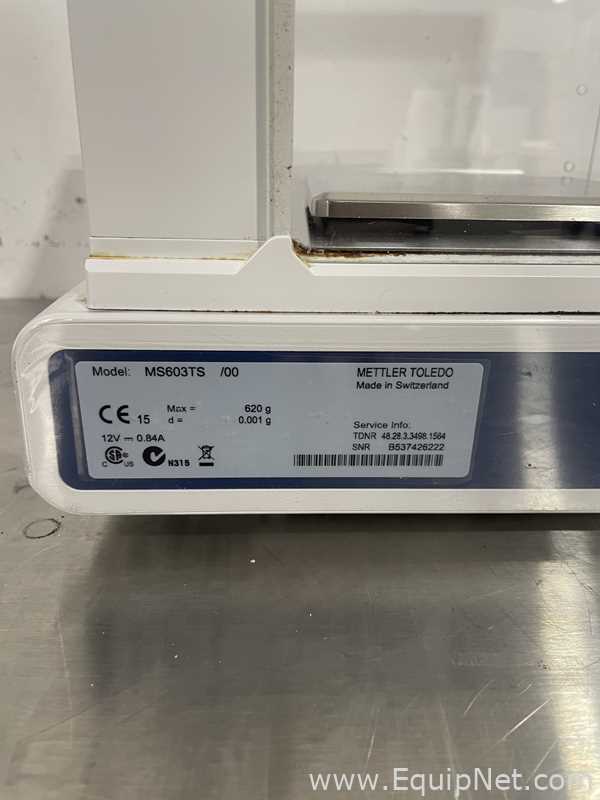 Mettler Toledo MS603TS 00  Precision Balance
