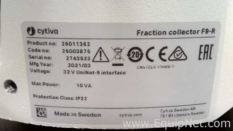 Colector de Fracciones cytiva Fraction collector F9-R