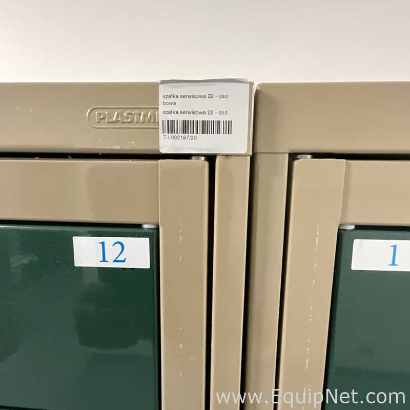Lote de 2 Gabinete de Almacenamiento Plastmet 