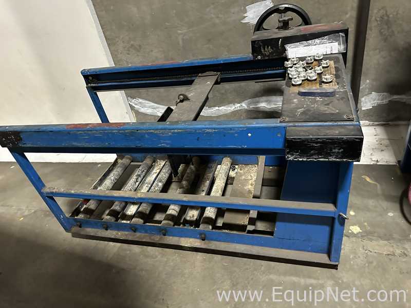 Materials Transportation Company Industrial Forklift Battery Transfer Cart with Roller Bed