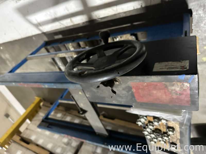 Materials Transportation Company Industrial Forklift Battery Transfer Cart with Roller Bed