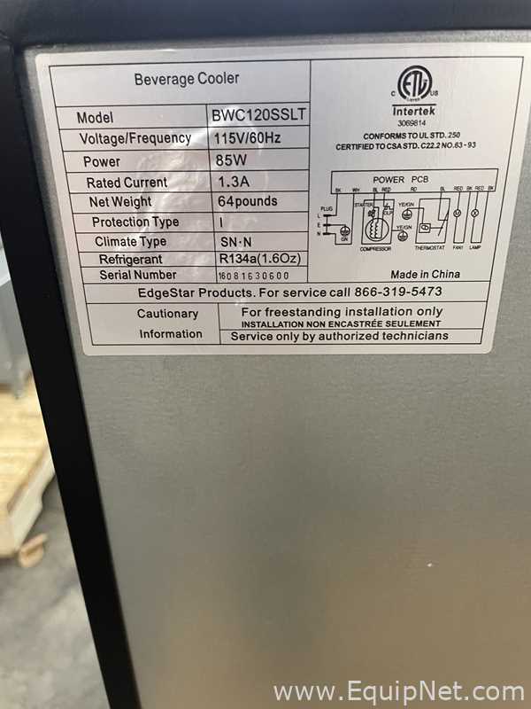 Refrigeradores Edgestar BWC120SSLT