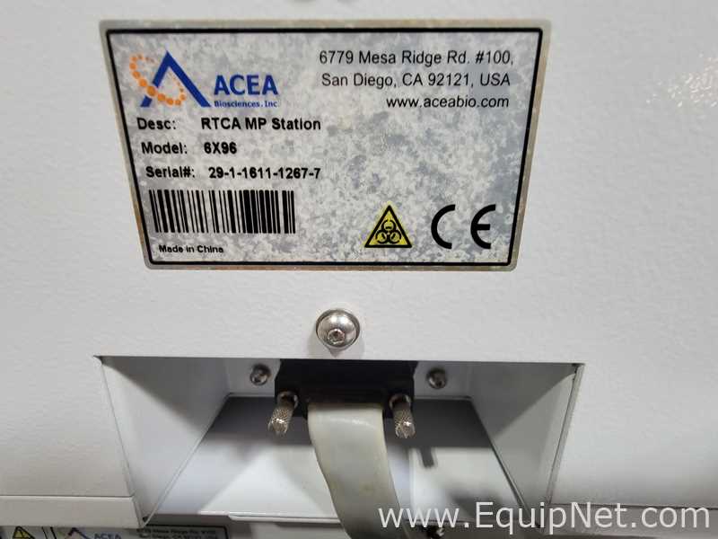 ACEA Biosciences xCELLigence RTCA Analyzer with RTCA MP Station