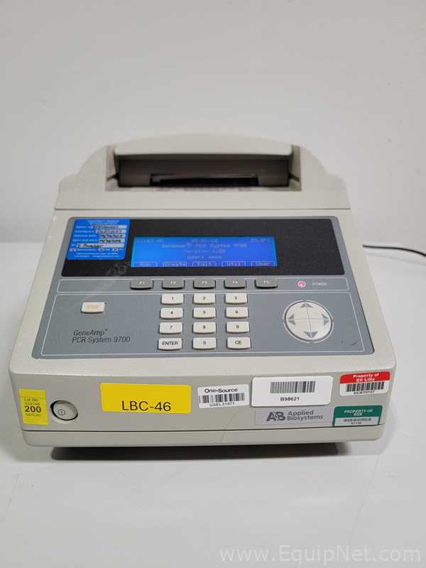 PCR e Termociclador Applied Biosystems GeneAmp PCR System 9700