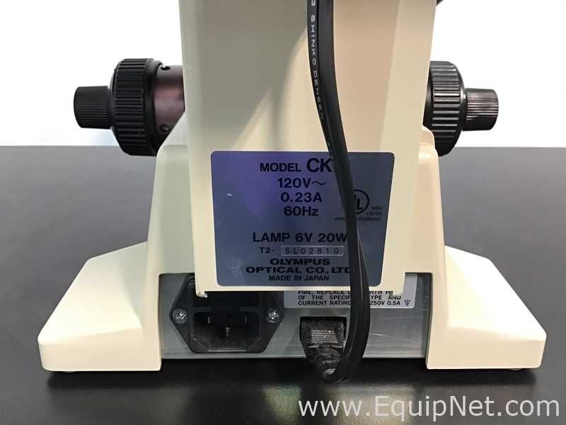Olympus Optical Co Ltd CK2 Inverted Microscope