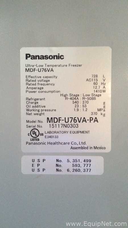 Congelador Panasonic MDF-U76VA-PA