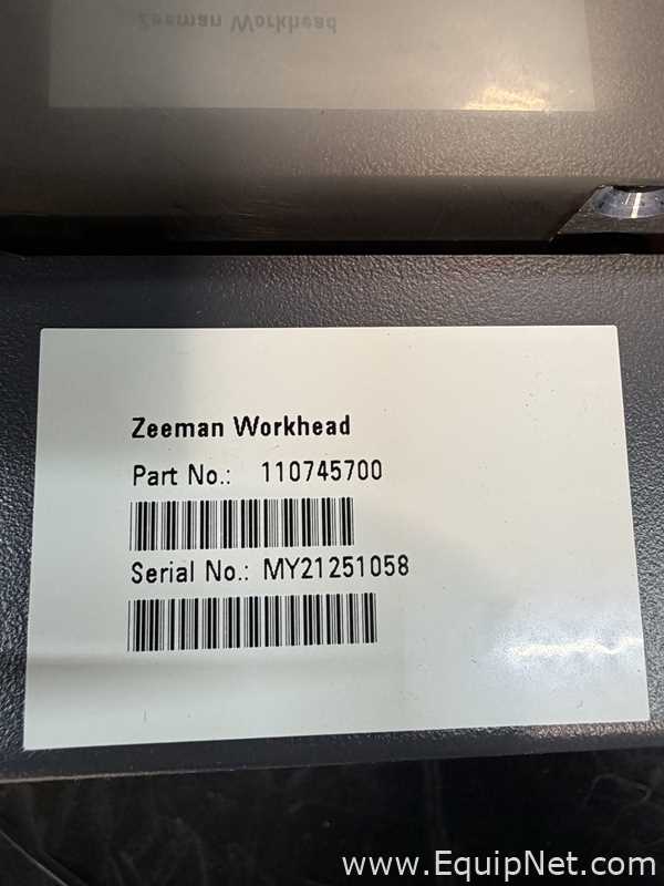 Agilent Technologies G8436A 240Z AA Zeeman Atomic Absorption Spectrometer