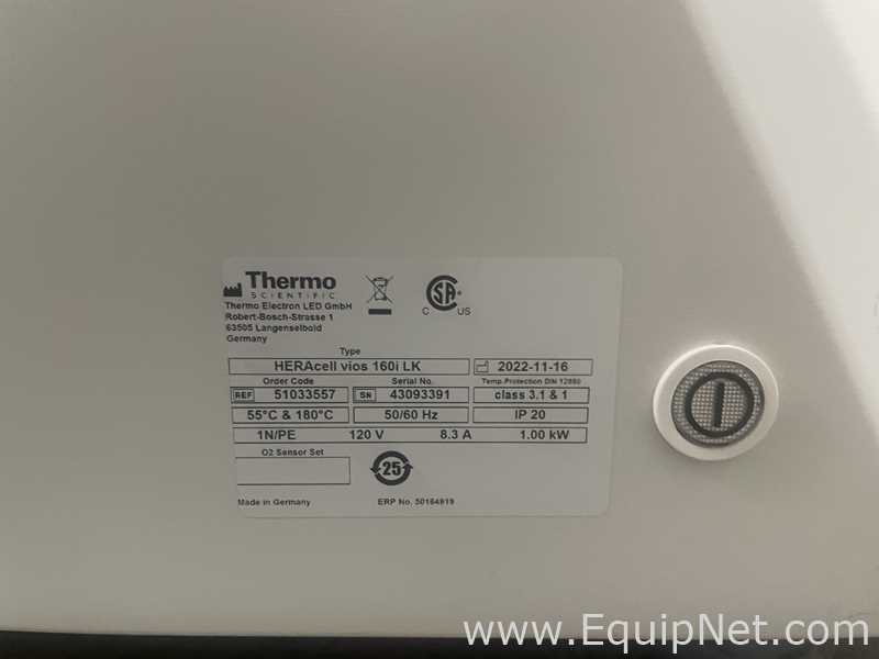 Lot of 2 Thermo Scientific HERAcell Vios 160i LK Incubator