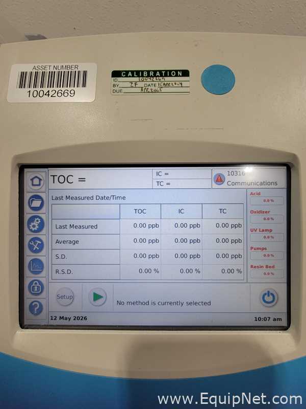 Analizador de Carbono Orgánico Total (COT) Sievers M9