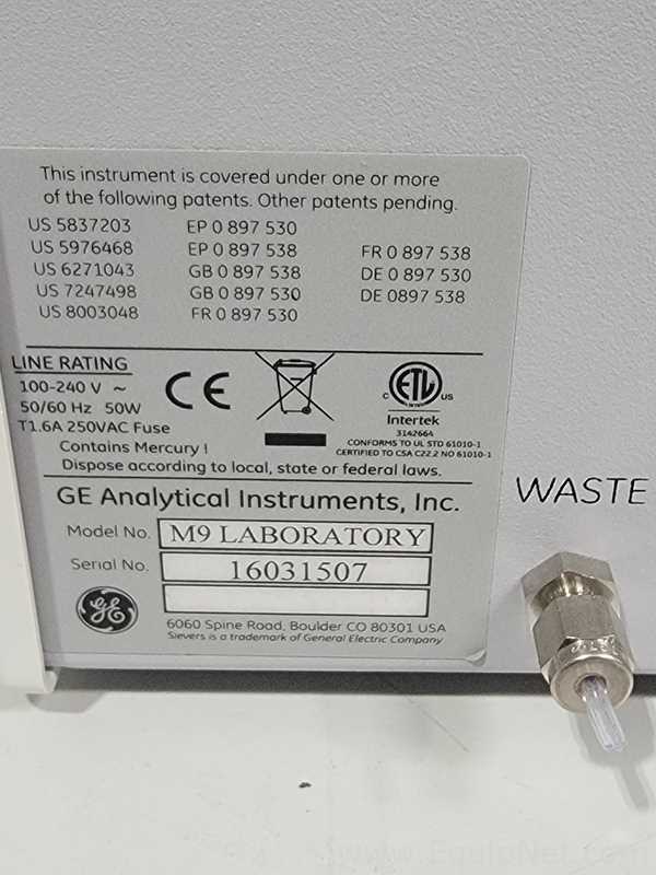 Analizador de Carbono Orgánico Total (COT) Sievers M9