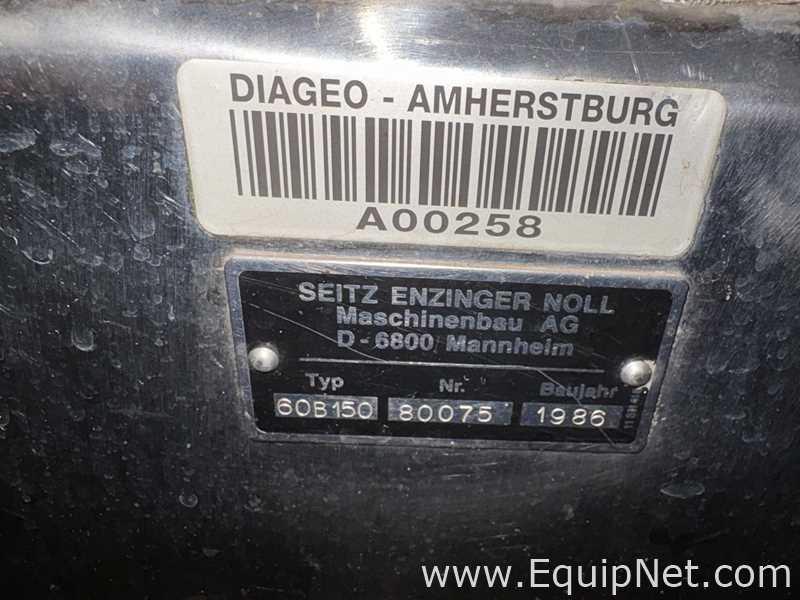 Prensa de Filtro Seitz Enzinger Noll 60B150