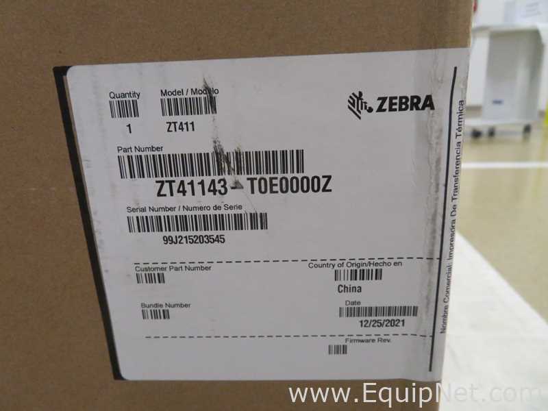 Impresora Zebra Technologies ZT411. Sin usar