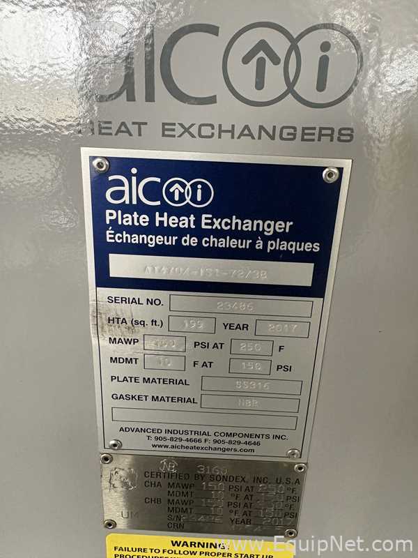 AIC 199 Sq. Ft. Plate Heat Exchanger