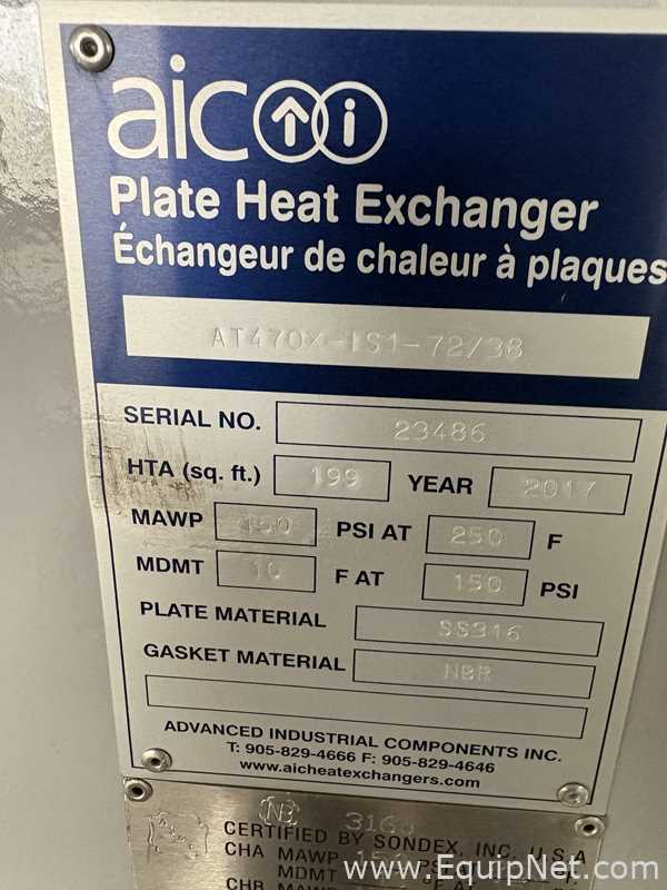 AIC 199 Sq. Ft. Plate Heat Exchanger
