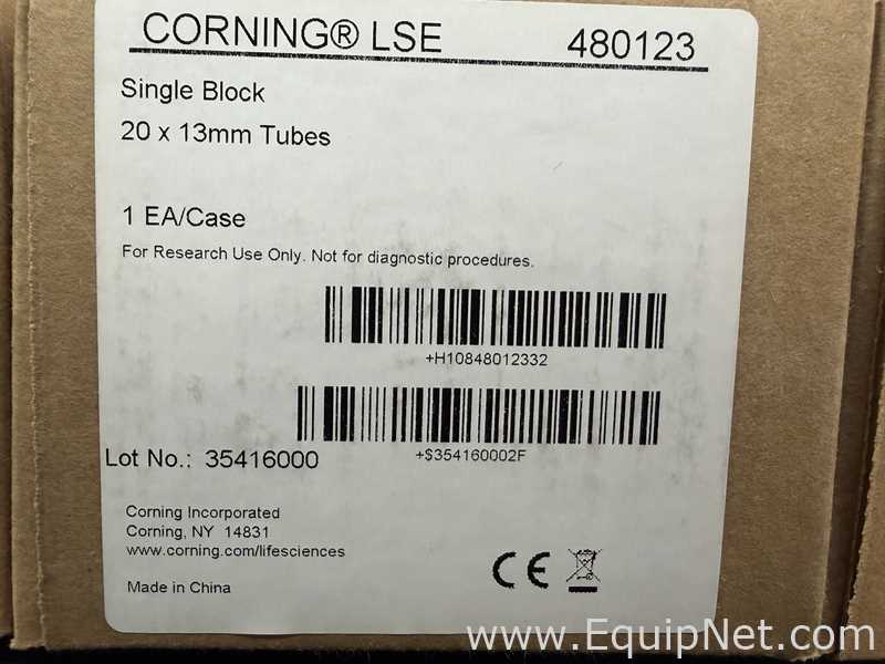 Lot of 3 Unused Corning Digital Dual Block Dry Bath Heaters With Heat Blocks
