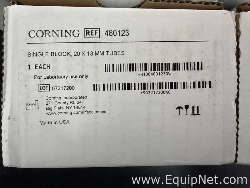 Lot of 3 Unused Corning Digital Dual Block Dry Bath Heaters With Heat Blocks