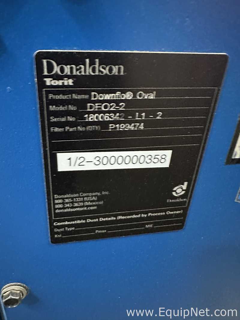 Donaldson Torit Downflo Oval DFO2-2 Cartridge-Style Dust Collector