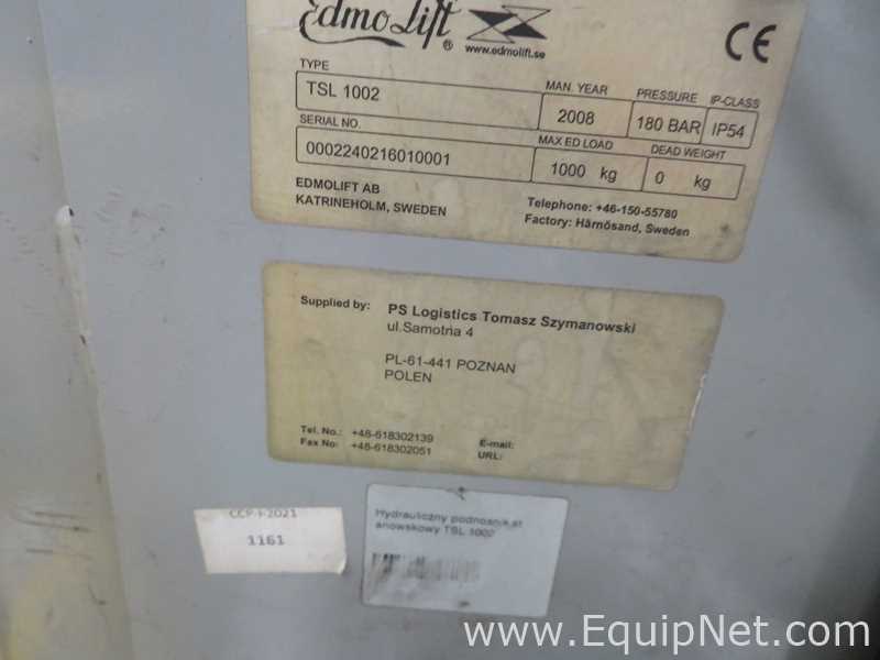 Manipulação de Material Edmolift TSL 1002