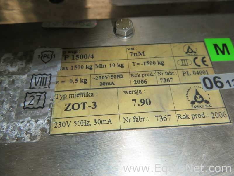 Lubelskie Fabryki Wag Floor Balance With ZOT-3 Weighing Terminal