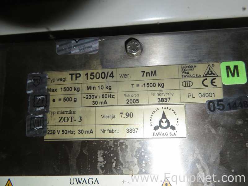 Lubelskie Fabryki Wag Floor Balance With ZOT-3 Weighing Terminal