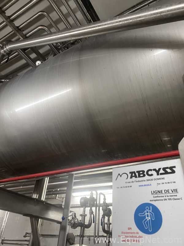 ETA Stainless Steel Horizontal Tank on Frame with Process Filter Skid