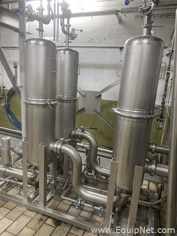 ETA Stainless Steel Horizontal Tank on Frame with Process Filter Skid