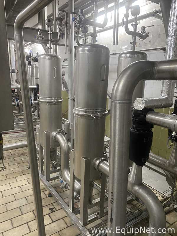 ETA Stainless Steel Horizontal Tank on Frame with Process Filter Skid