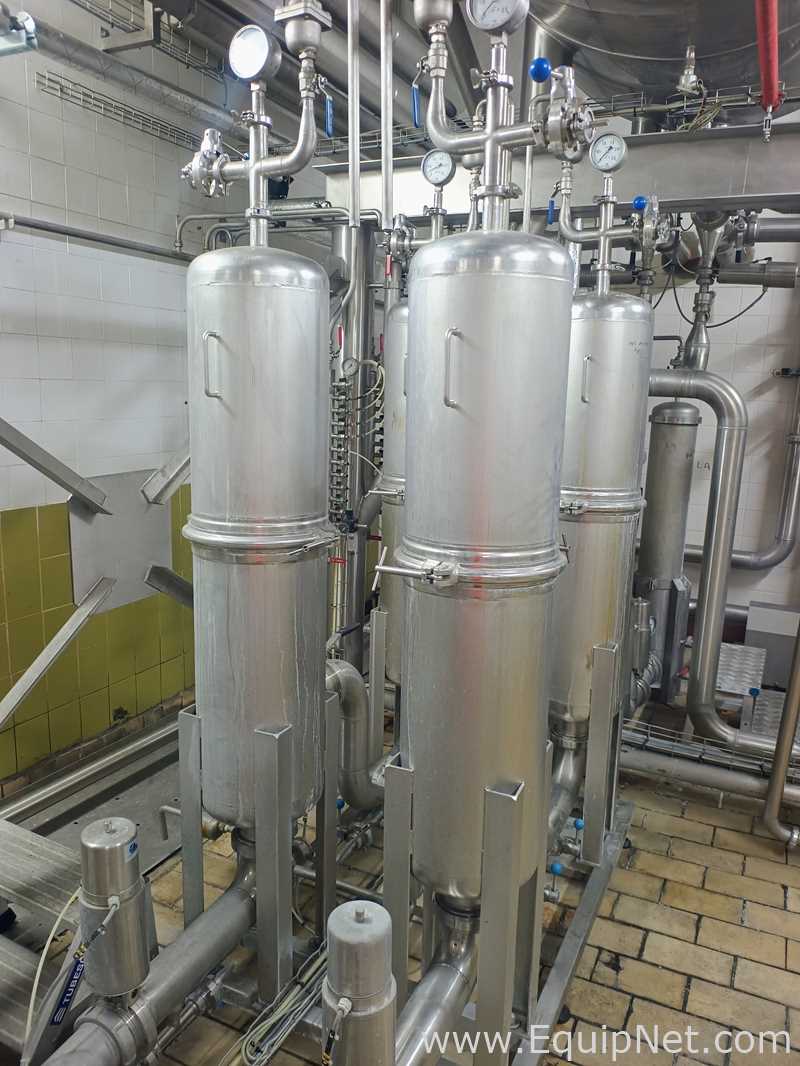 ETA Stainless Steel Horizontal Tank on Frame with Process Filter Skid
