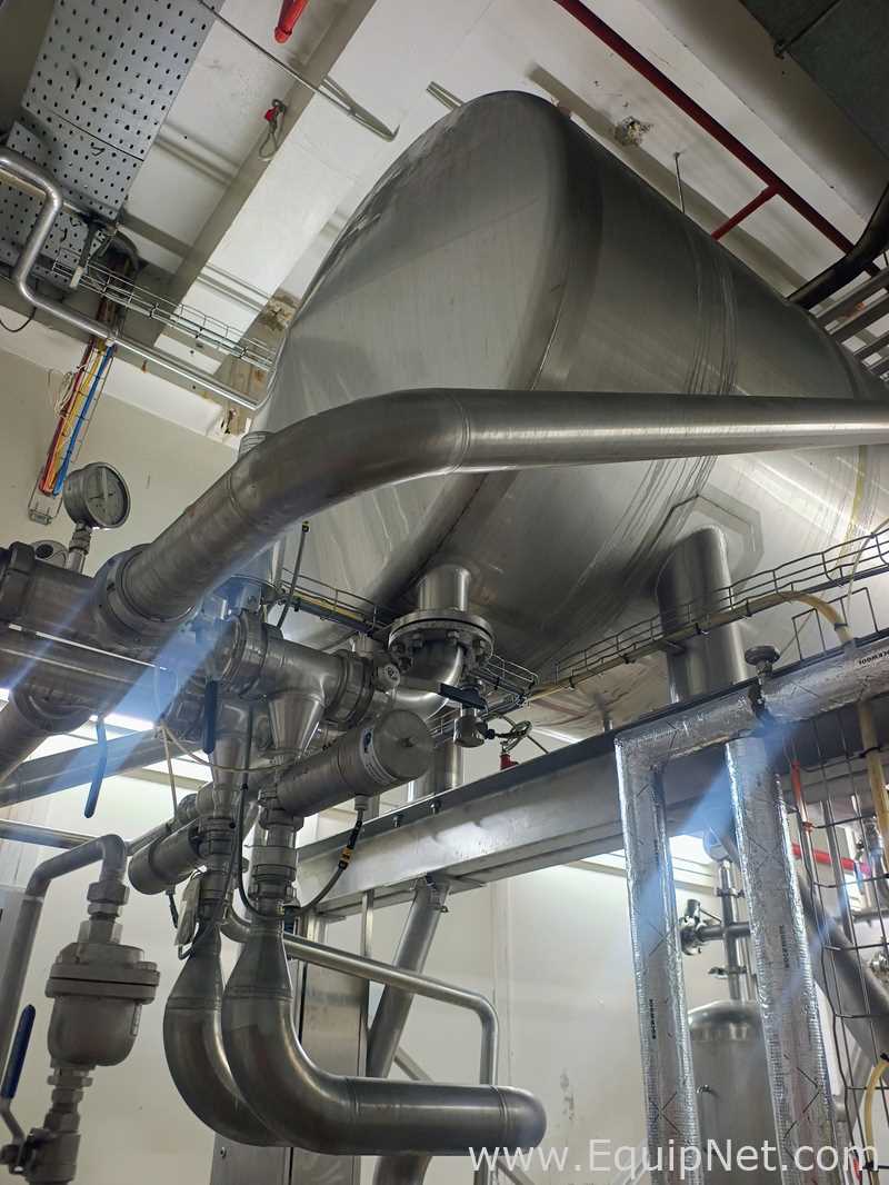 ETA Stainless Steel Horizontal Tank on Frame with Process Filter Skid