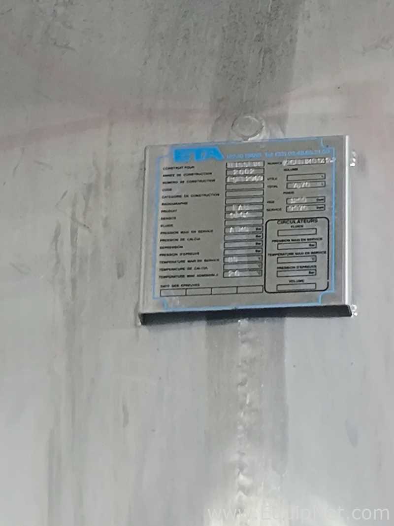 ETA Stainless Steel Horizontal Tank on Frame with Process Filter Skid