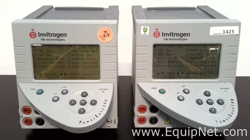 lote de   Sistema de Eletroforese Invitrogen 