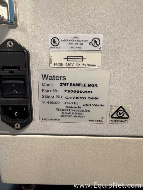 HPLC Waters Corporation 2767 Sample Manager