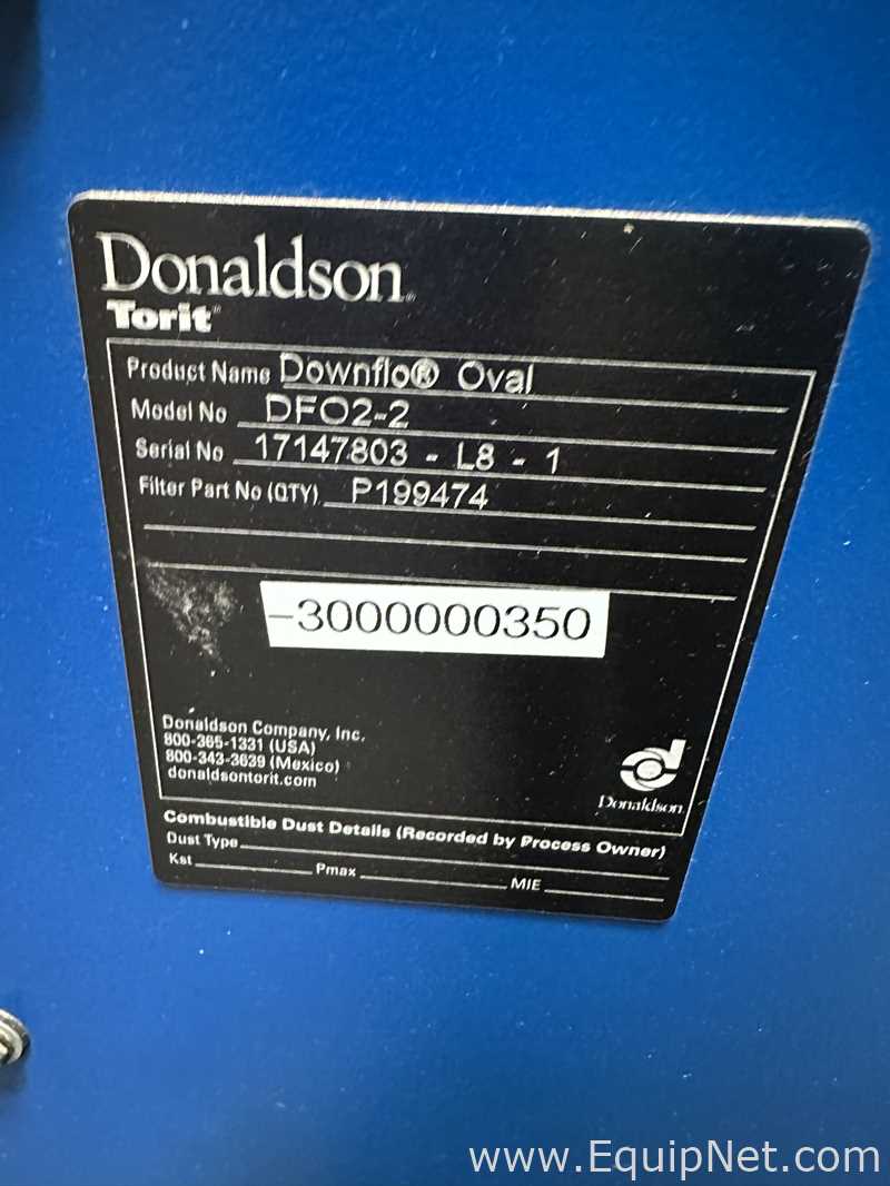 Donaldson Torit Downflo Oval DFO2-2 Cartridge-Style Dust Collector
