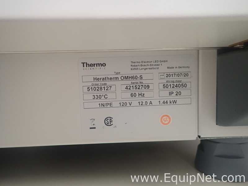 Lot of 2 Thermo Scientific Heratherm OMH60-S Lab Ovens
