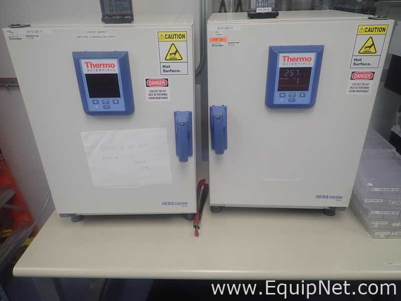 Lot of 2 Thermo Scientific Heratherm OMH60-S Lab Ovens