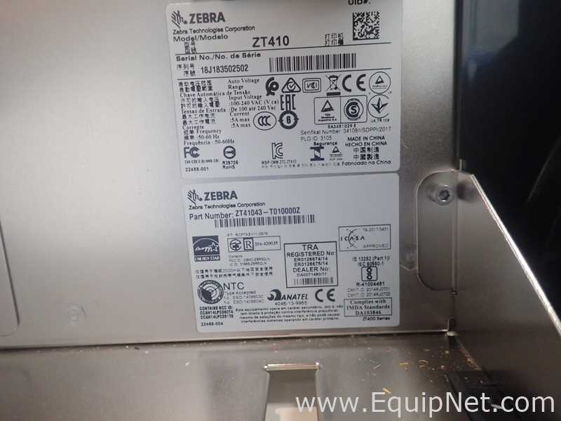Zebra Technologies ZT410 Label Printer