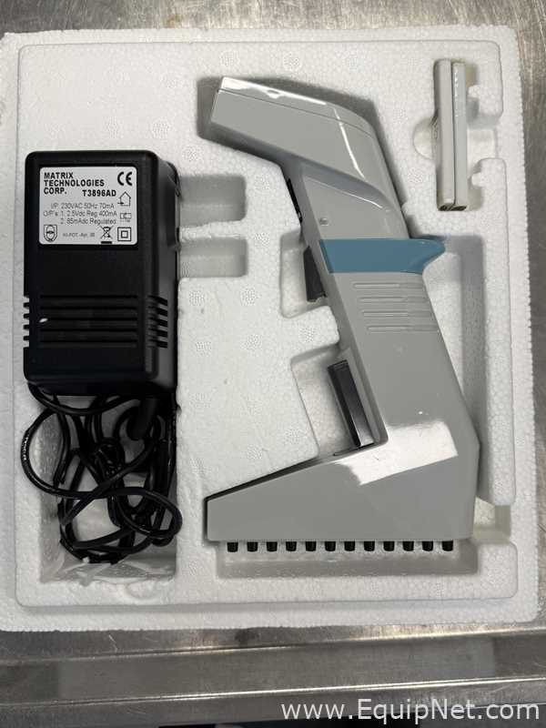 Lot of 6 Thermo Scientific Matrix Digital Multi Channel Pipettors with Stand