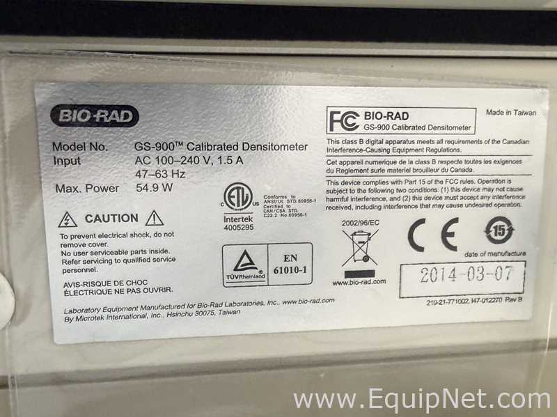 Densitômetro Bio-Rad GS-900