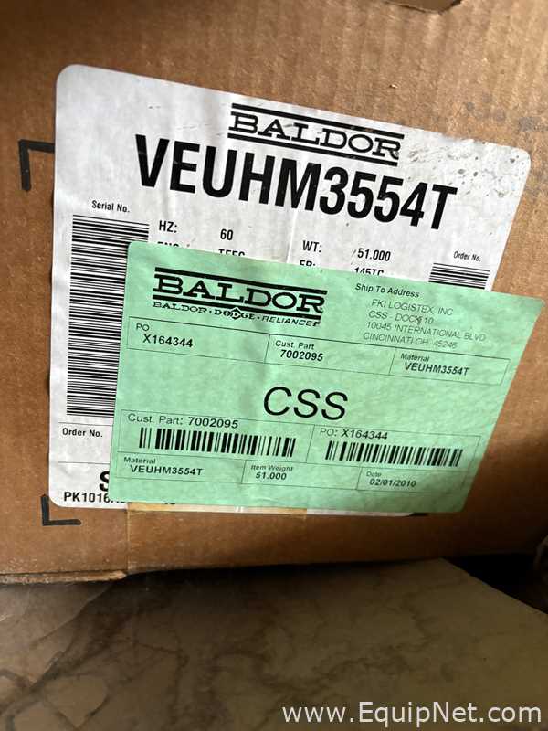 Motor Baldor Electric Co. . Sem Uso
