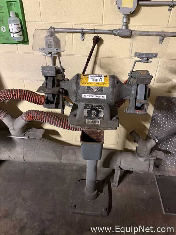 Lot Of Two Pedestal Grinders