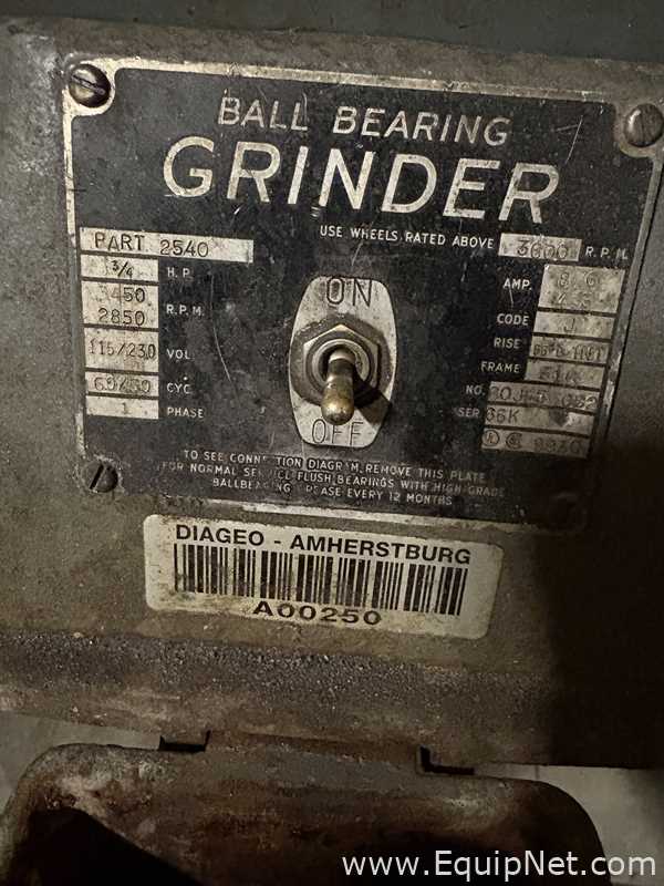 Lot Of Two Pedestal Grinders
