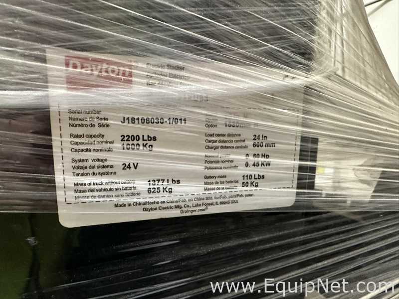 Dayton Electric Pallet Stacker