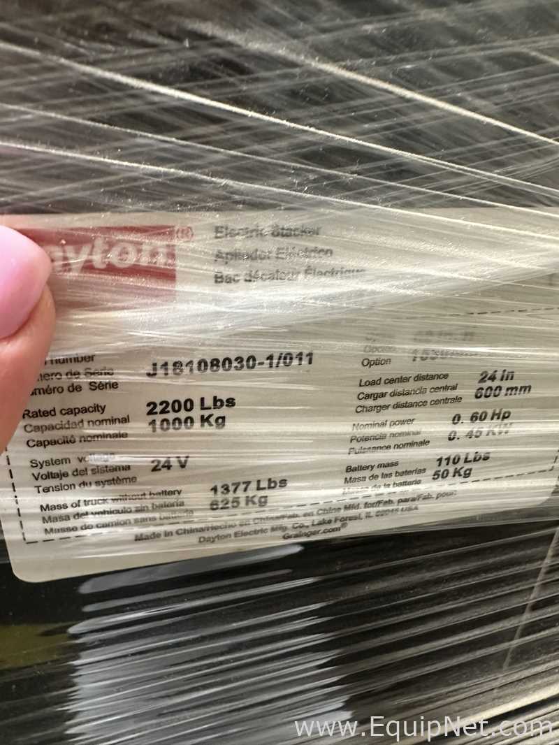 Dayton Electric Pallet Stacker