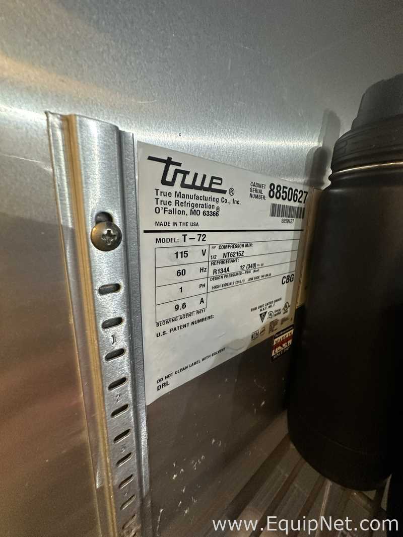 Lote de 2 Refrigeradores True Manufacturing Co.Inc. T-72
