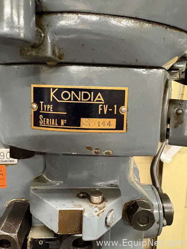 Clausing Kondia FV-1 Vertical Knee Milling Machine